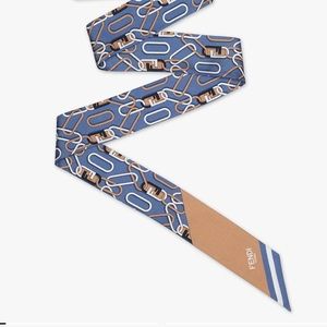 Fendi silk scarf wrappy bandeau